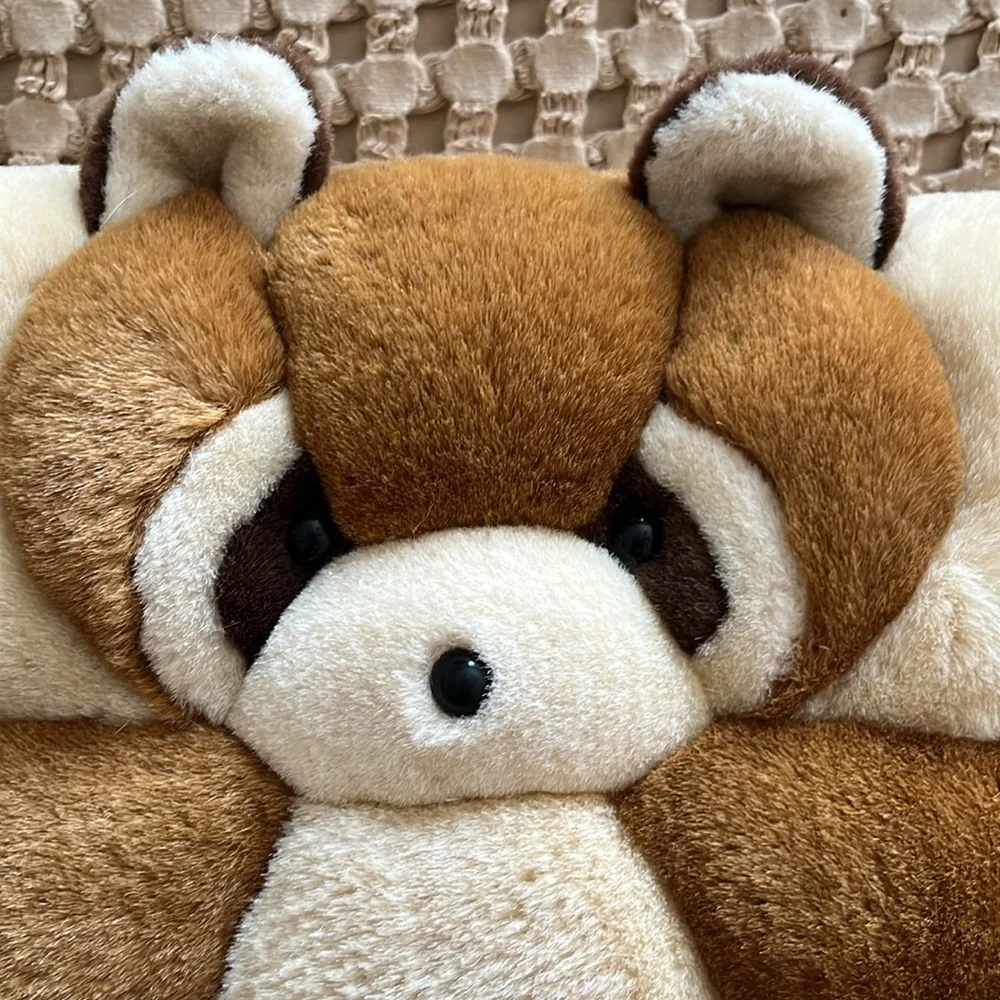 Vintage 1998 T.W.I.E. Tabby Cat and‎ Red Panda Pillow Set of 2